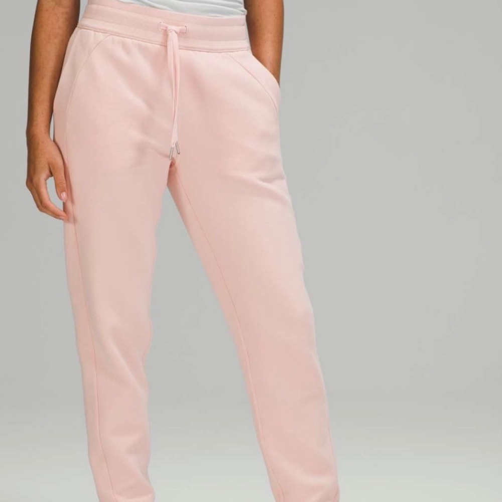 Lululemon scuba HR jogger sweatpants pink mist NWT 10